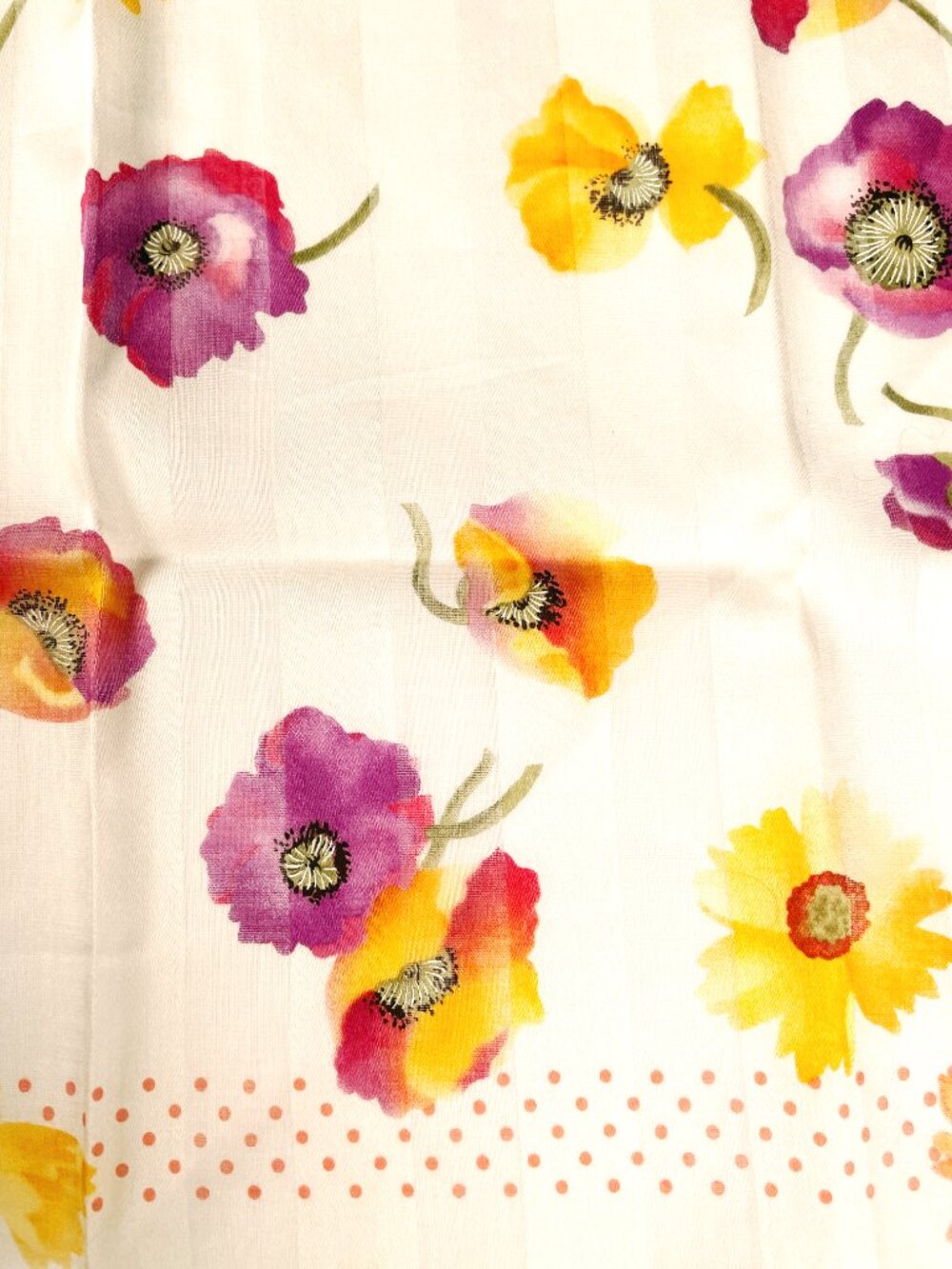 NWT Yves Saint Laurent Floral Scarf - Picture 11 of 15